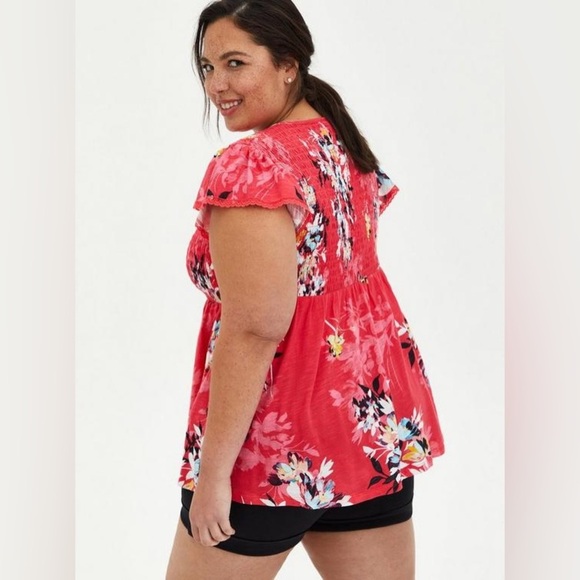 Torrid babydoll floral tee - Picture 10 of 11